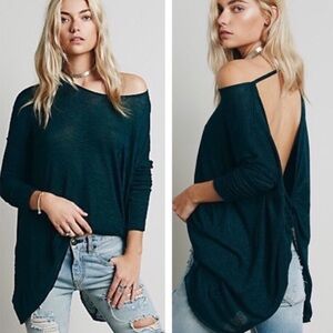 Free People We The Free Chasing You Twist Sweater Top Size XS